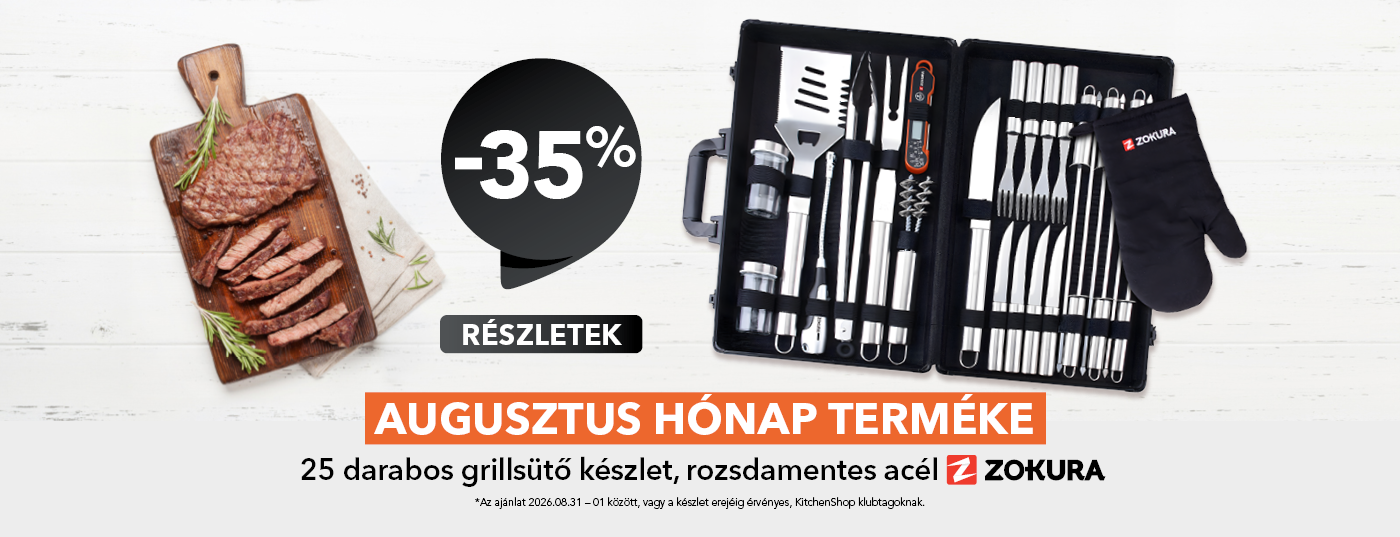 zokura 25 darab keszlet grill
